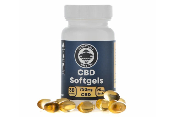 Free Sunset Lake CBD Softgels