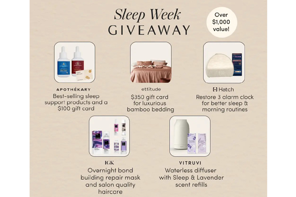 Ultimate Sleep Week Giveaway