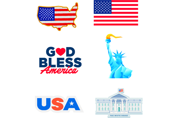 Free USA Stickers